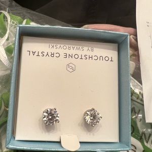 Touchstone crystal earrings